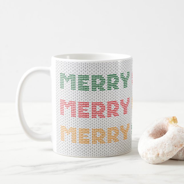 God och ljus julsötare kaffemugg (Med munk)