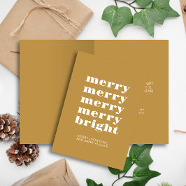 God och ljus Modern Minimal jul i Guld Helgkort