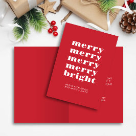 God och ljus Modern minimal röd jul Helgkort