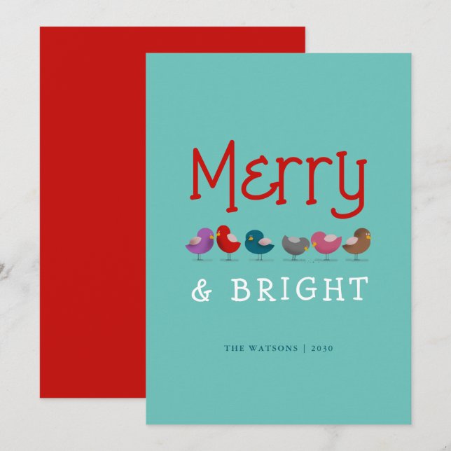 God och ljus Roligt Kute Jul Julkort (Fram/baksida)