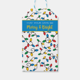 God och ljusfull julsträng Ljus Presentetikett