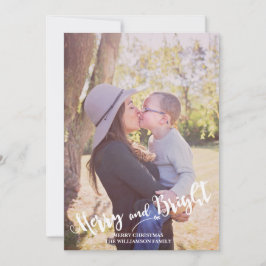 God och ljusröd Grönt - fotopul Julkort