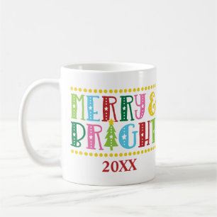 God och modern färgstark jultid - Helgdag Kaffemugg