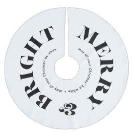 God och modern jultypografi julgransmatta borstad polyester