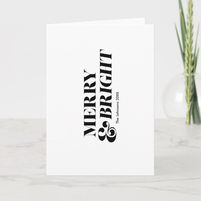 God och modern jultypografi kort (Framsida)
