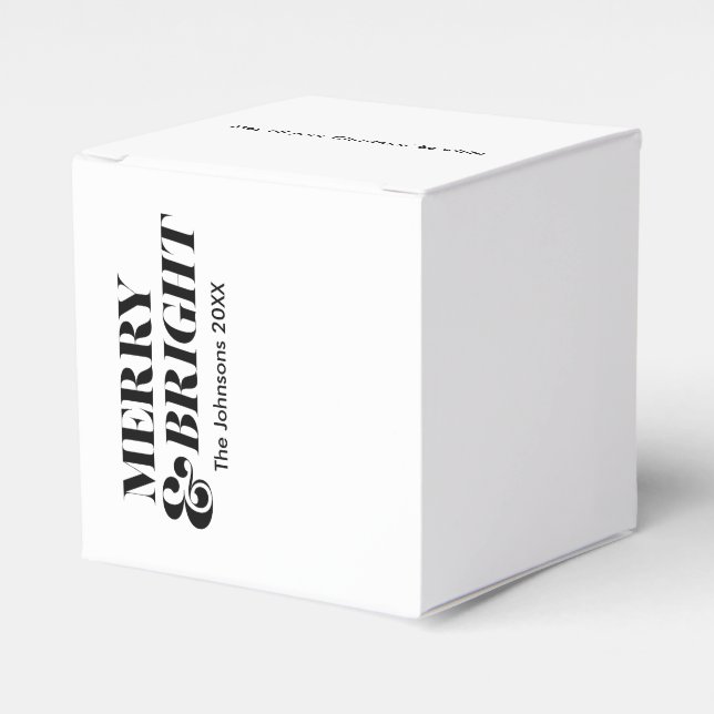 God och modern jultypografi presentaskar (Framsidan Sidan)