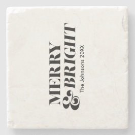 God och modern jultypografi stenunderlägg