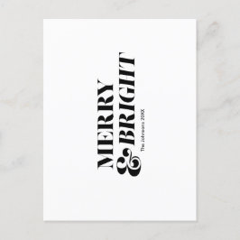 God och modern jultypografi vykort