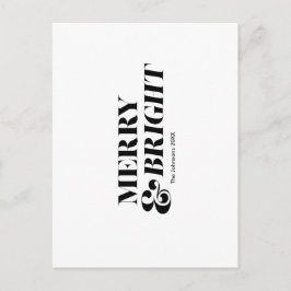 God och modern jultypografi vykort