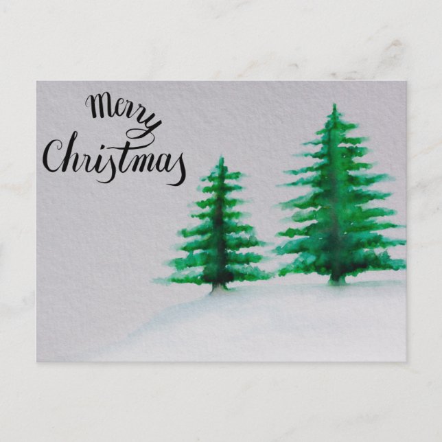 God och välsignad jul, vattendjup jul helg vykort (Framsida)