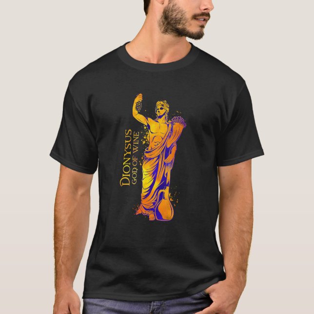 God Of Wine  Dionysus T Shirt (Framsida)