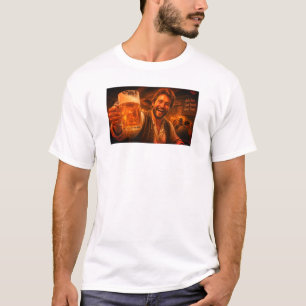 God Öl Goda Tider Goda Vänner på Vit T Shirt