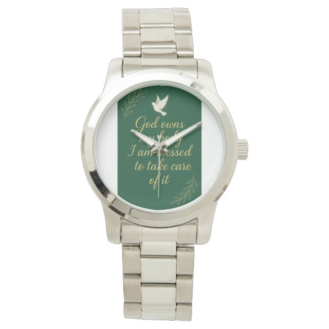 God own your body. watch. A witness about Jesus Armbandsur (Framsida)