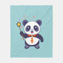 god panda med orange-gult slips