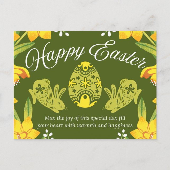 God Påsk  Vykort (Framsida)