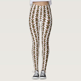 God Pepparkaksgubbe jul Mönster Leggings