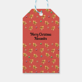 God Pepparkaksgubbe jul Presentetikett