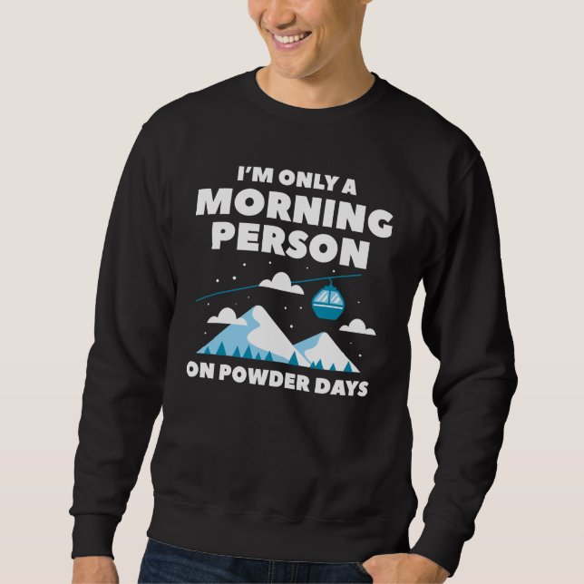 God Person Snö Lång Ärmad Tröja (Framsida)