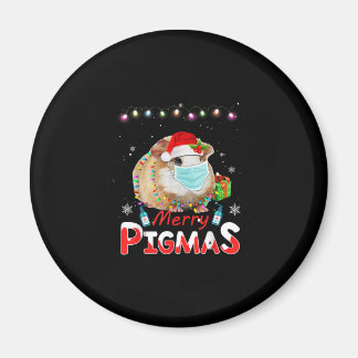 God Pigmas Ansikte Mask Funny Guinea-jul Gris Magnet