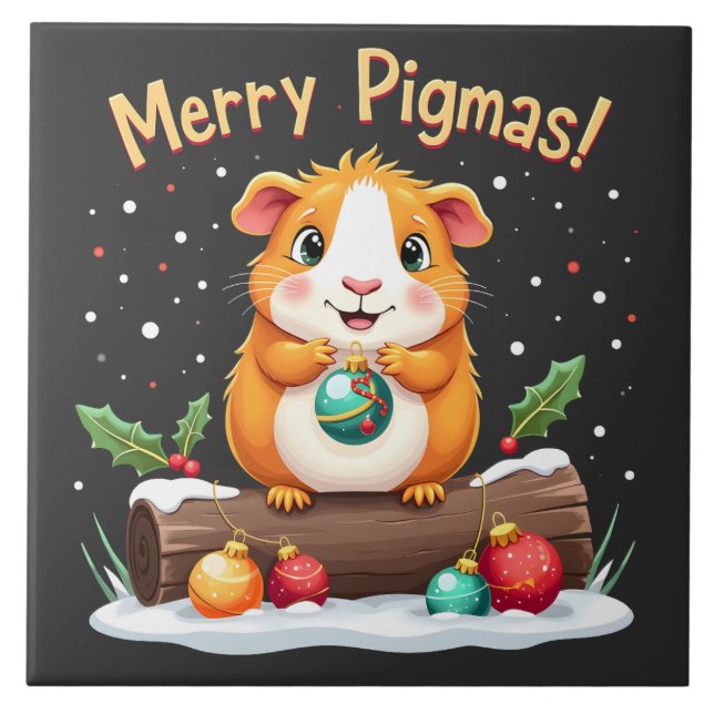 God Pigmas Guinea-jultomten Gris Kakelplatta (Framsidan)
