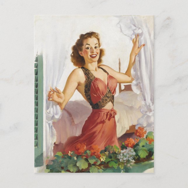 God Pin Up Vykort (Framsida)