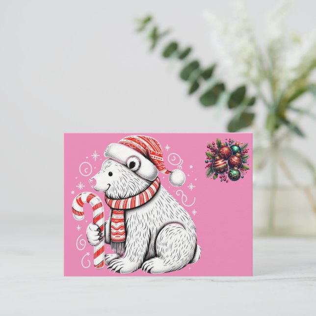 God Polar Bear Vykort (Stående Fram)