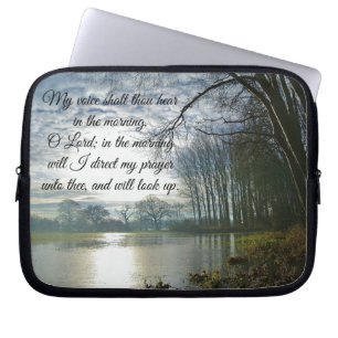 God Prayer Bible Verse Laptop Sleeve