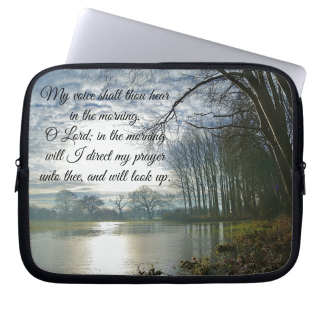 God Prayer Bible Verse Laptop Sleeve (Framsidan)