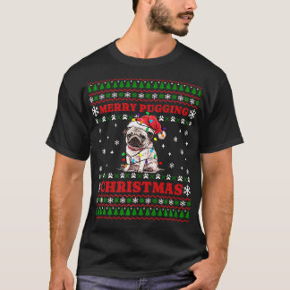 God Pugging jul Pug Santa Julafton Ugly Sweate T Shirt