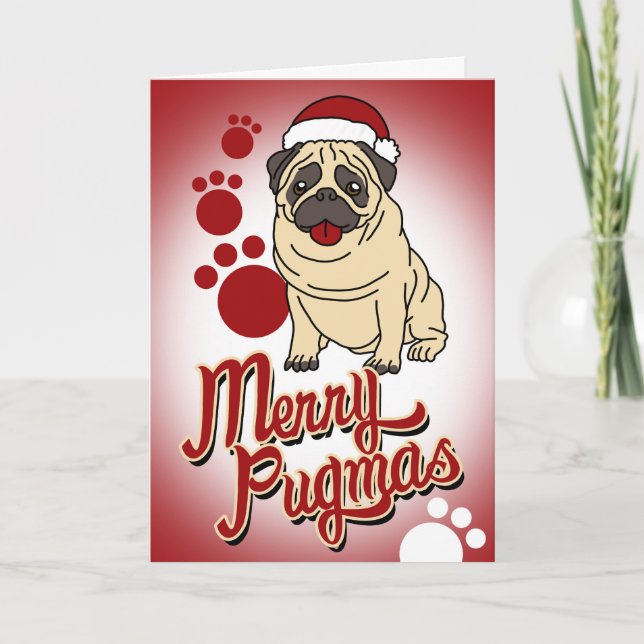 God Pugmas! Helgkort (Framsida)