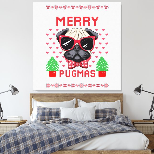 God Pugmas! Kanvastryck (Insitu (sovrum))