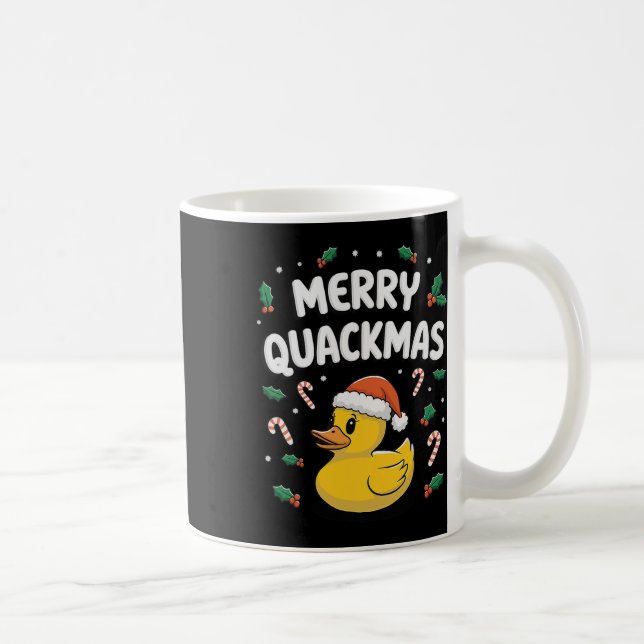God Quackmas-julgåvor av gummi Anka S Julafton Kaffemugg (Höger)