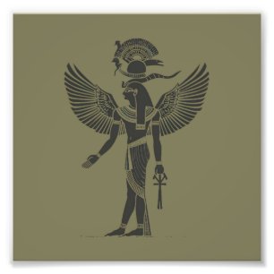 GOD RA, egyptisk symbol, mytologi, gud till sol Fototryck