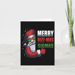God Rizz Jul Sigmas Roliga Gen- Alpha Jul Santa Kort