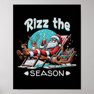 God Rizzjul Jul Rizz Cool Tomte Solglasögon Xm Poster