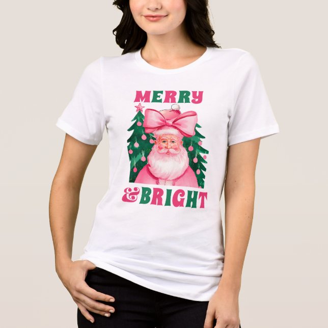 God Rosa Jul Jultomten T Shirt (Framsida)