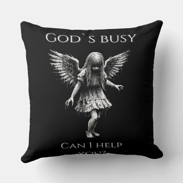 God’s Busy – Demon Girl Kudde (Baksida)