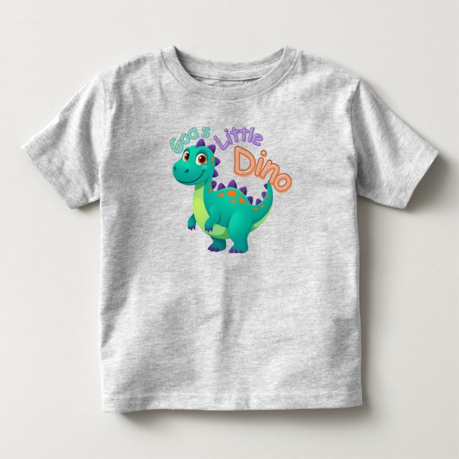 God’s Little Dino Toddler T-Shirt (Framsida)
