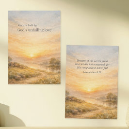God’s Unfailing Love Christian Encouragement Anteckningskort