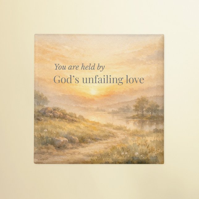God’s Unfailing Love Christian Encouragement Magnet (Skapare uppladdad)