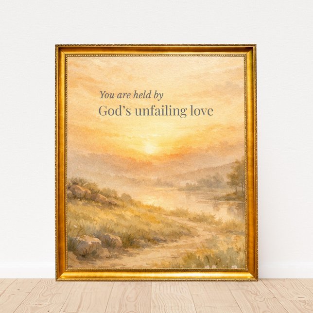 God’s Unfailing Love Christian Encouragement Poster (Skapare uppladdad)