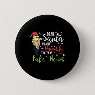 God Santa Fake News Funny Julafton Knapp