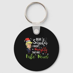 God Santa Fake News Funny Julafton Nyckelring