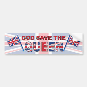 God Save The Queen Bildekal