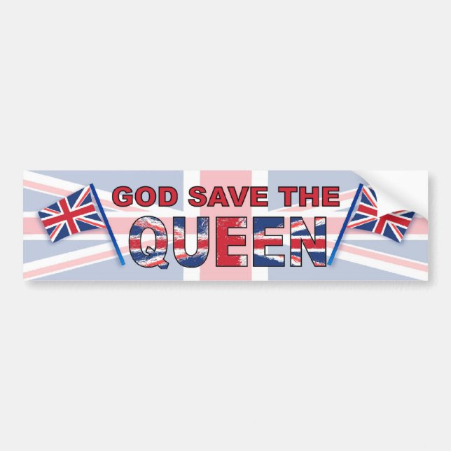 God Save The Queen Bildekal (Framsidan)