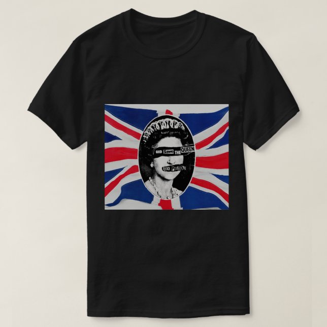 God Save the Queen (HQ) Tapestry1 T Shirt (Design framsida)