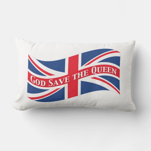 God Save The Queen med den fackliga jacken Lumbarkudde (Framsida)