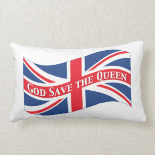 God Save The Queen med den fackliga jacken Lumbarkudde