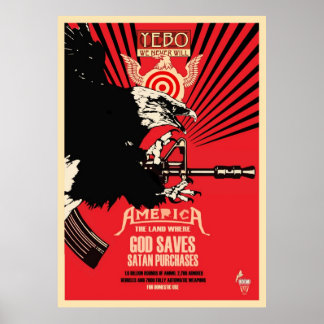 "God Saves & Satan Purchases" Poster