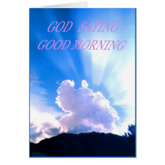 GOD SAYING BRA MORNING HÄLSNINGSKORT